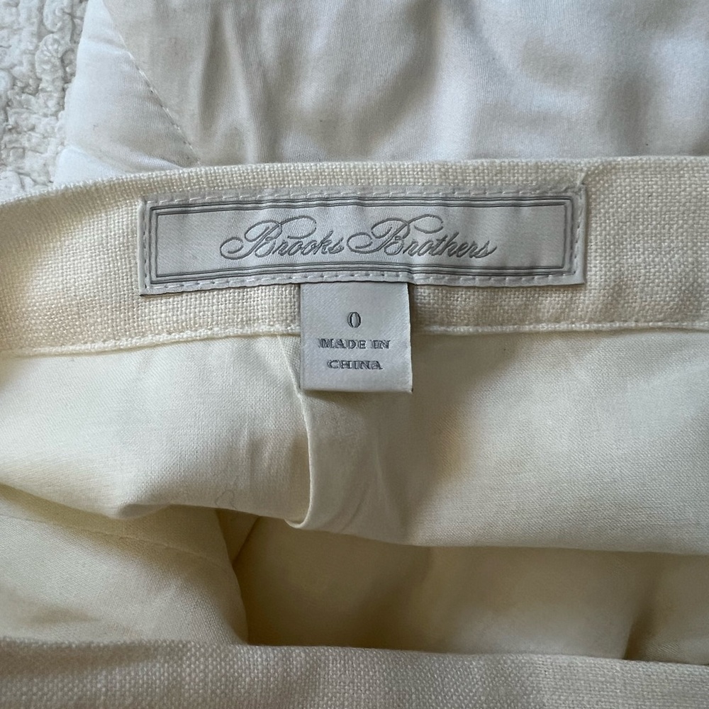 Brooks Brothers White Linen Maxi Skirt size 0 - Picture 9 of 12